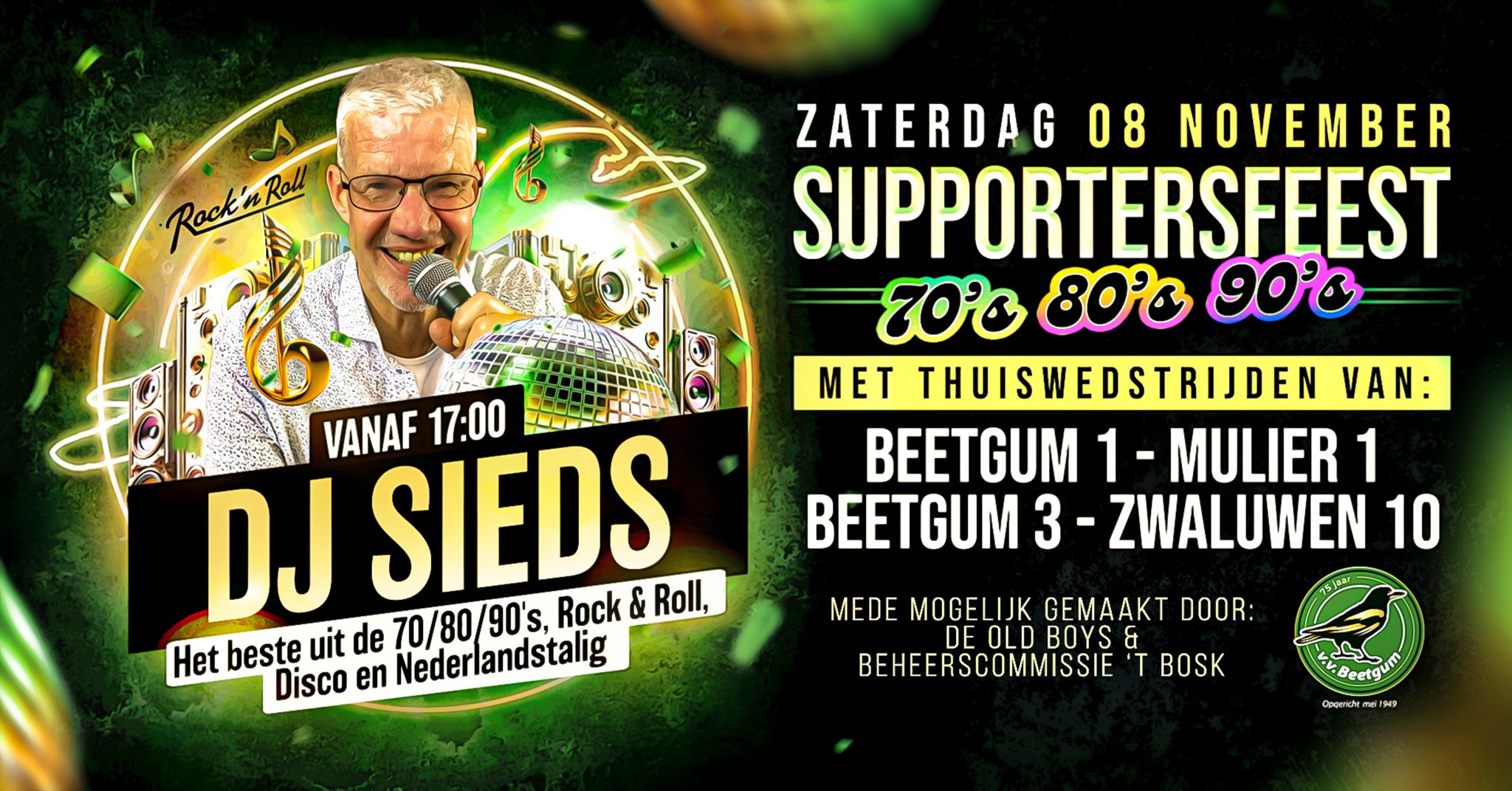 Beetgum na eerste winst nu tegen Mulier met supportersfeest