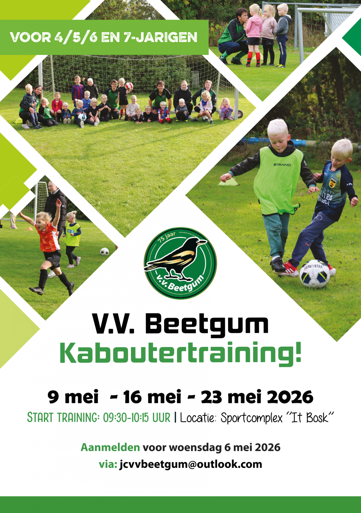9, 16 en 23 mei: Kaboutertraining