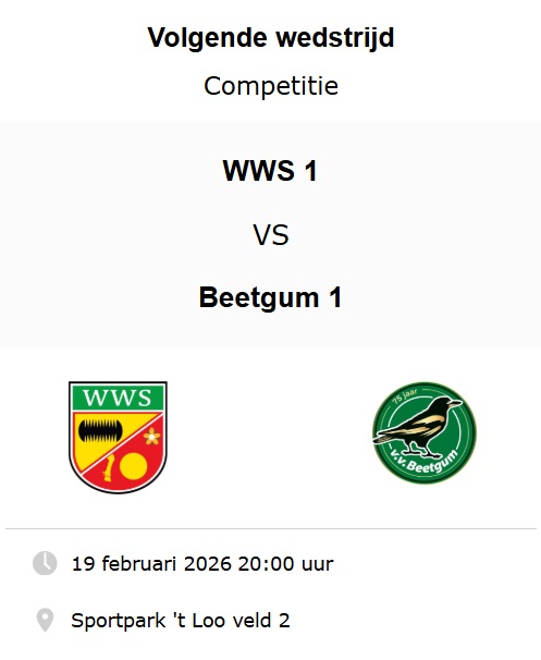 Drie op een rij en donderdagavond tegen WWS